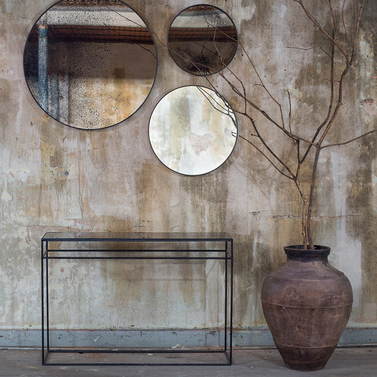 Miroir vieilli - Ø 92 cm 3