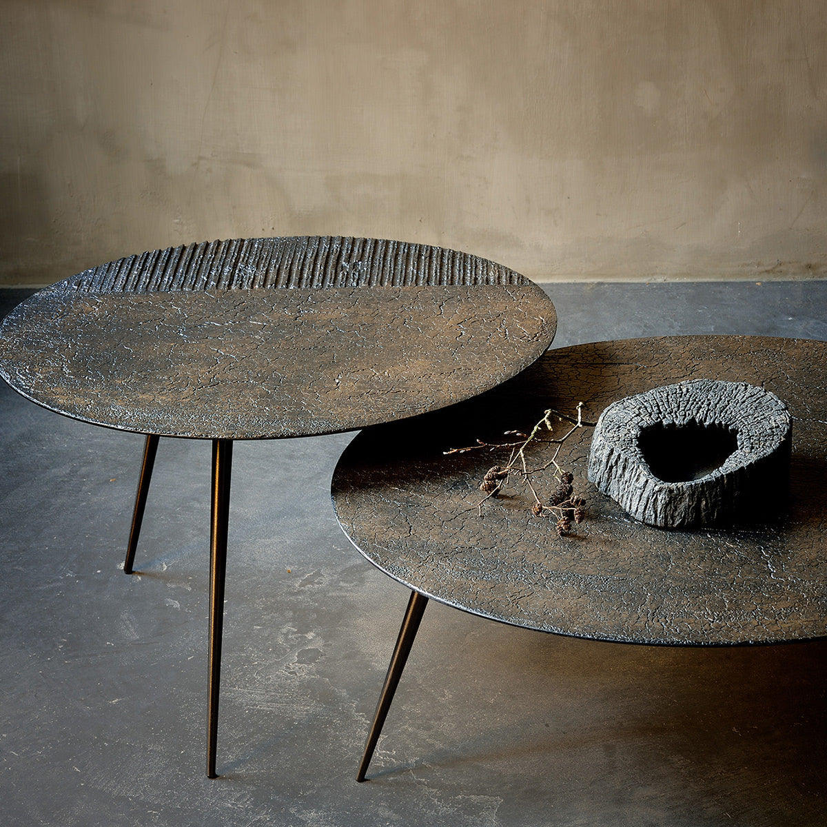 Table basse Luna - Lava - Whisky - Ø 50 x h 45 cm 3