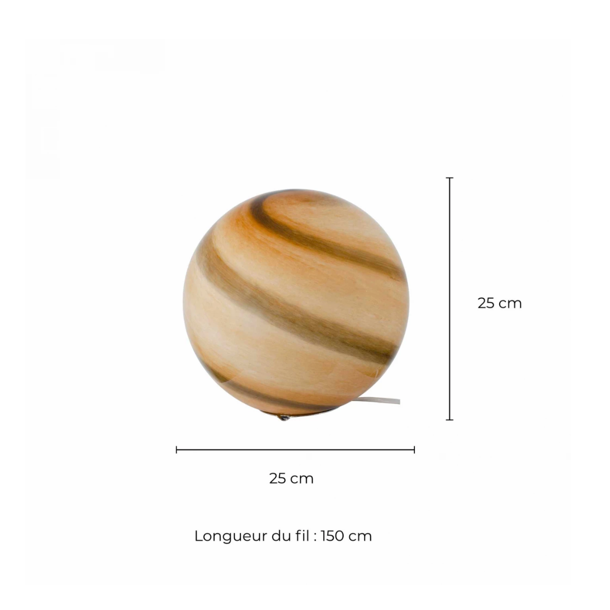 Lampe à poser en verre soufflé - Astrolis GM 25cm 7