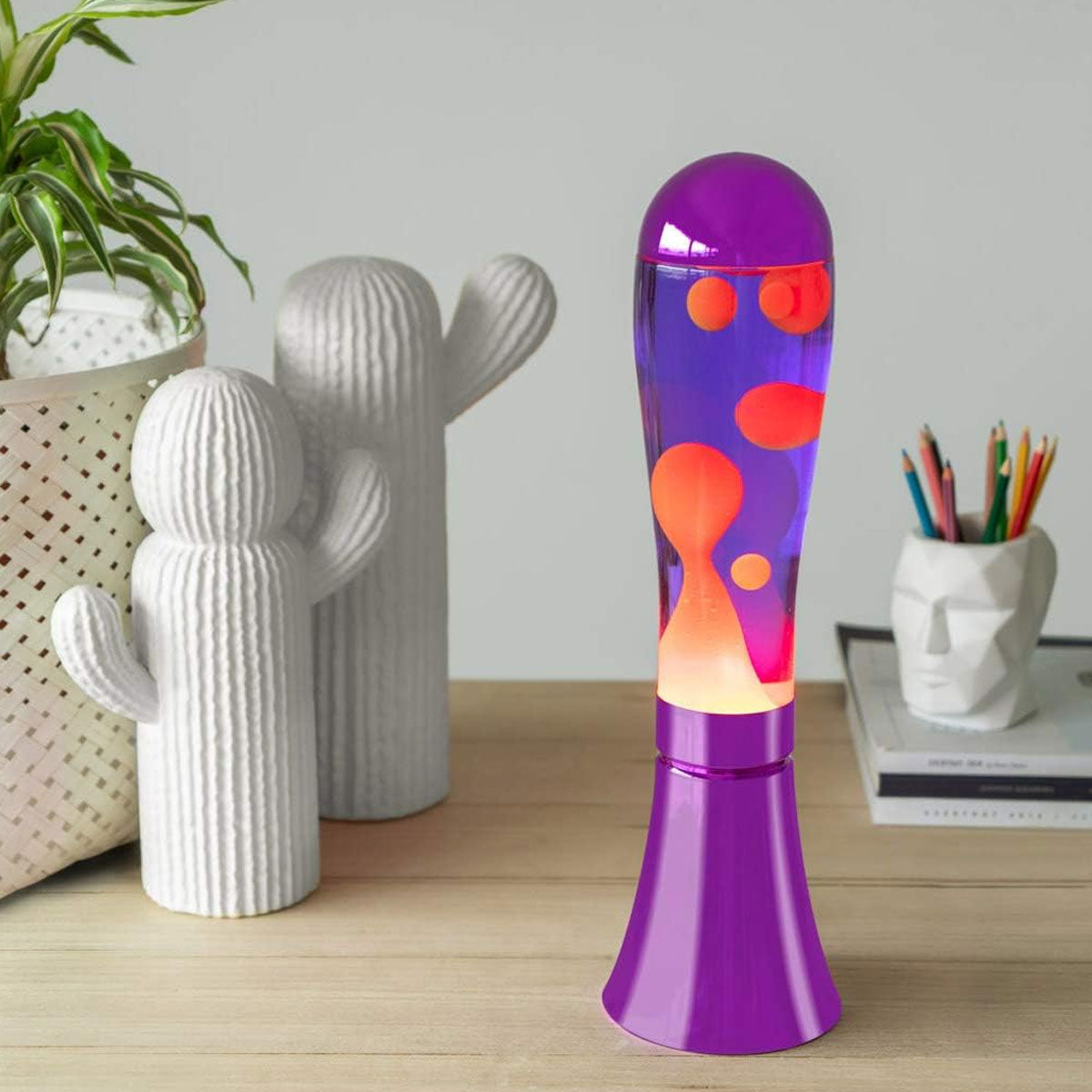 Lampe Lava Magma Violet & Rouge 3
